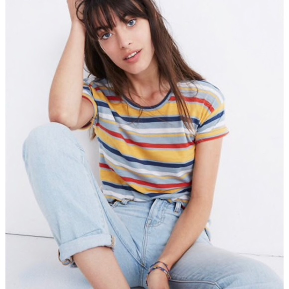 Madewell Tops - Madewell // Striped Crew Neck Tee